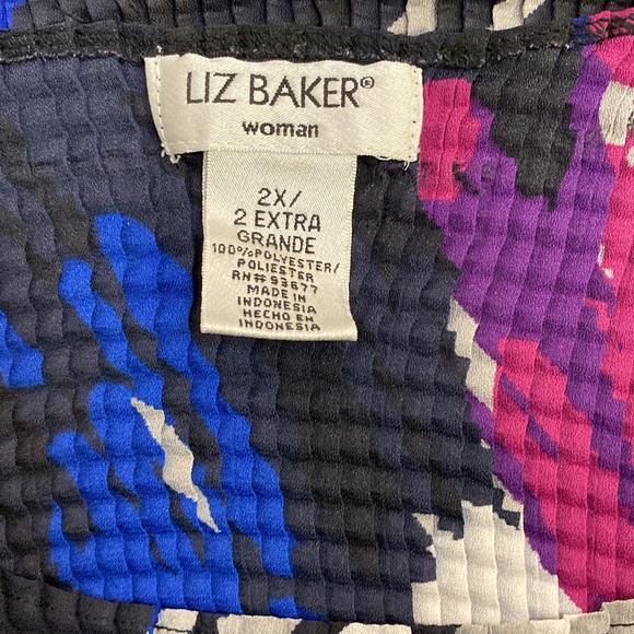 🔷Liz Baker Lightweight Stretch Multicolor Tank Top Size 2X - Picture 4 of 4